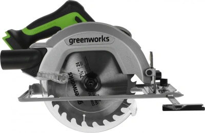 Циркулярная пила (дисковая) Greenworks GD24CS (ручная) D диска.:185мм (1500907)