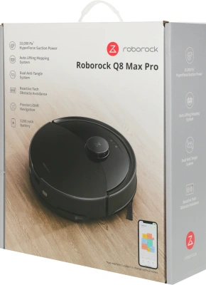 Пылесос-робот Roborock Q8 Max Pro 45Вт черный