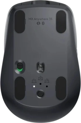 Мышь Logitech MX Anywhere 3S графитовый оптическая 8000dpi silent беспров. BT/Radio USB для ноутбука 5but (910-006935)