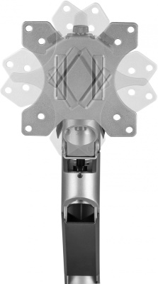 Кронштейн для мониторов Ultramounts UM717 серебристый 17"-49" макс.18кг крепление к столешнице поворот и наклон