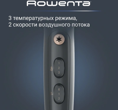 Фен Rowenta CV5707F0 2200Вт серый/золотистый (1830008149)