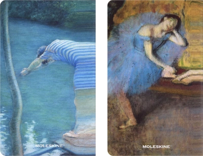 Блокнот Moleskine LIMITED EDITION CAHIER MUSEE D`ORSAY SKCAHL6911S3NL Large 130х210мм обложка картон 120стр. нелинованный мягкая обложка синий/коричневый (2шт)