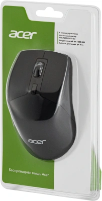 Мышь Acer OMR150 черный оптическая 1600dpi беспров. USB 6but (ZL.MCEEE.00K)