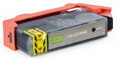 Картридж струйный Cactus CS-CZ109AE №655 черный пигментный (21.6мл) для HP DJ IA 3525/5525/4525 с чипом