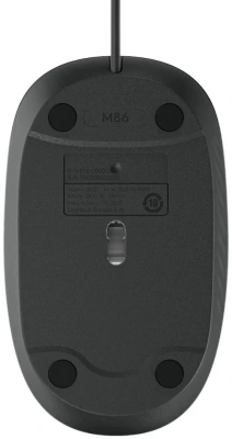 Мышь Logitech M86 черный оптическая 8000dpi USB для ноутбука 2but (910-007661)