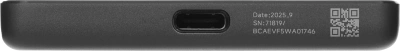 Мобильный аккумулятор Xiaomi Super Slim Magnetic 5000mAh QC3.0/PD3.0 22.5W 3A USB-C беспров.зар. черный (BHR08PMGL)