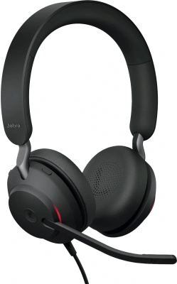 Наушники с микрофоном Jabra Evolve2 40 SE USB-C/A черный 1.5м накладные USB оголовье (24189-999-799)