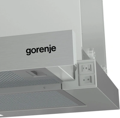 Вытяжка встраиваемая Gorenje TH60E5X черный управление: кнопочное (1 мотор)