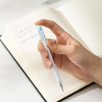 Ручка гелев. Deli Smoos EG057-BK черн. черн. линия 0.5мм