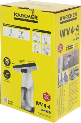 Мойщик окон Karcher WV 4-4 Plus шир.скреб.:280мм пит.:от аккум. белый
