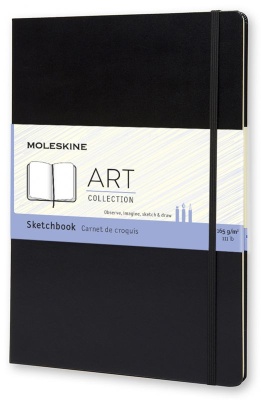 Блокнот для рисования Moleskine ART SKETCHBOOK ARTBF832 A4 210x297мм 96стр. твердая обложка черный