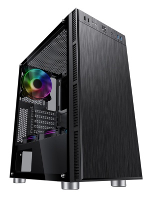 Корпус Accord 3407 черный без БП ATX 8x120mm 2xUSB2.0 1xUSB3.0 audio bott PSU