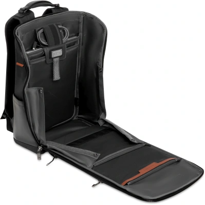 Рюкзак мужской Piquadro Oberon CA7278W150/N черный нейлон/натур.кожа