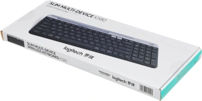 Клавиатура Logitech K580 черный/серебристый USB беспроводная BT/Radio slim Multimedia (920-009208)