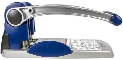 Дырокол Kw-Trio Heavy Duty 9550 макс.:300лист. металл синий/серебристый отв.:2 с линейкой