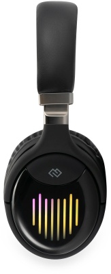 Гарнитура накладные Digma BT-16 черный беспроводные bluetooth оголовье (BT-16B)