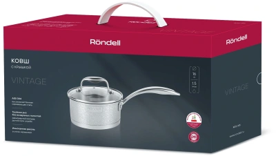 Ковш Rondell Vintage RDS-345 1.5л. d=16см (с крышкой) стальной