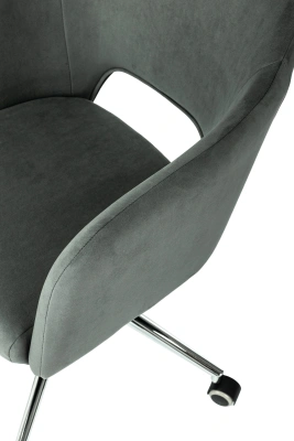 Кресло Бюрократ CH-390SL серый Alfa 44 крестов. металл хром