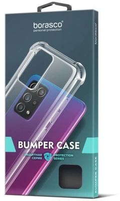 Чехол (клип-кейс) BoraSCO для Xiaomi Poco M6 4G Bumper Case прозрачный (73625)