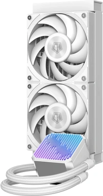 Система водяного охлаждения ID-Cooling DX240 Max ARGB Soc-AM5/AM4/1200/1700/1851 белый 4-pin 32.5dB Al 300W Ret (DX240 MAX WHITE)