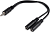 Адаптер аудио Buro BU-2XJACK-JACK 2xJack 3.5 (f)/Jack 3.5 (m) 0.2м. черный