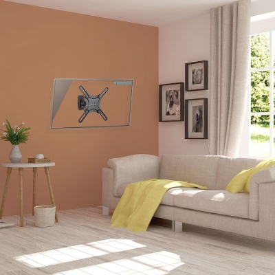 Кронштейн для телевизора Kromax CORBEL-4 черный 15"-42" макс.25кг настенный поворот и наклон