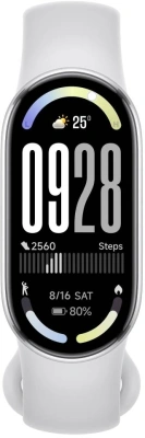 Фитнес-трекер Xiaomi Smart Band 10 AMOLED корп.:серебристый рем.:серый (BHR07PSGL)