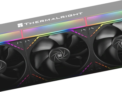 Система водяного охлаждения Thermalright Peerless Vision 360 ARGB Soc-AM5/AM4/1200/1700/1851 черный 4-pin 28.2dB Al LCD Ret (P-VISION-360-BL-ARGB)