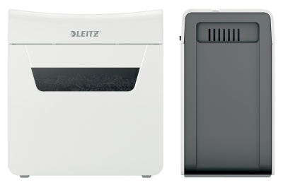 Шредер Leitz IQ Protect Premium 6X белый (секр.P-4) фрагменты 6лист. 10лтр. скрепки скобы