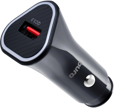 Автомобильное зар./устр. Buro BUCL1 18W 3A (QC) USB-A универсальное черный (BUCL18P100BK)