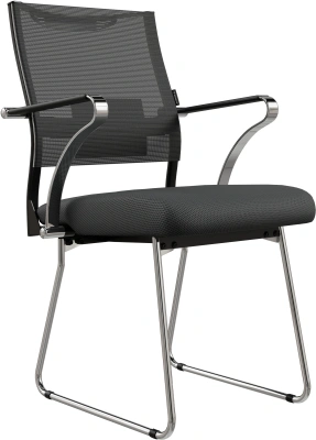 Кресло Метта Sit Air 24/7 M4-281K - Italy (F54) черный сиденье черный сетка/ткань полозья хром