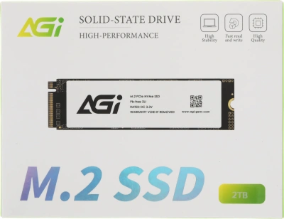 Накопитель SSD AGi PCIe 3.0 x4 2TB AGI2T0GIMAI298 AI298 M.2 2280