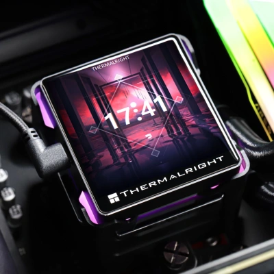 Система водяного охлаждения Thermalright Elite Vision 360 ARGB Soc-AM5/AM4/1200/1700/1851 черный 4-pin 27.7dB Al LCD Ret (E-VISION-360-BL-ARGB)