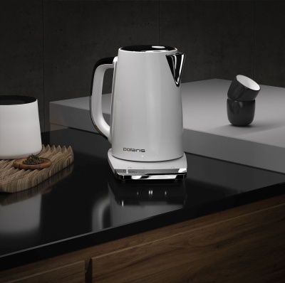 Чайник электрический Polaris PWK 1755CAD WIFI IQ Home 1.7л. 2150Вт белый корпус: металл (PWK 1755CAD)