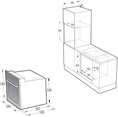 Духовой шкаф Электрический Gorenje BO6725E02ABGN черный