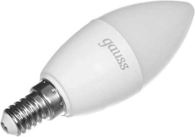 Лампа светодиодная Gauss 103101406 6Вт цок.:E14 свеча 220B св.свеч.RGB (упак.:1шт)