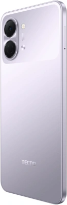 Смартфон Tecno Spark Go 3 128Gb 4Gb фиолетовый моноблок 3G 4G 2Sim 6.75" 720x1600 Android 15 13Mpix 802.11 a/b/g/n/ac GPS GSM900/1800 Protect microSD max1024Gb