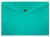 Конверт на кнопке Бюрократ -PK803TTURG A4 гориз. пластик 0.15мм бирюзовый