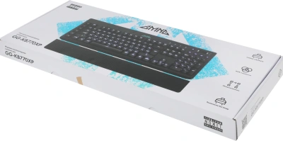 Клавиатура GMNG GG-KB770XP механическая черный USB Multimedia for gamer LED (подставка для запястий) (1901099) кабель 1.8м