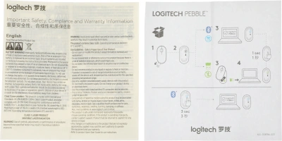 Мышь Logitech Pebble M350 розовый оптическая 1000dpi беспров. BT USB 2but (910-005575)