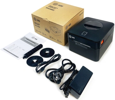 Термопринтер Cactus CS-TP-D410U 203dpi 160мм/с/USB для печ.этик. черный