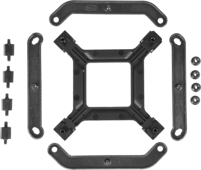 Устройство охлаждения(кулер) PcCooler RT500 TC Soc-AM5/AM4/1200/1700/1851 черный 4-pin 34.9dB Al+Cu 240W Ret (RT500TC-BKNWYX-GL)