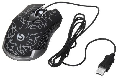 Мышь SunWind SW-M705G черный оптическая 3600dpi USB для ноутбука 6but (1422391)
