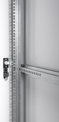 Шкаф серверный ЦМО (ШТК-Э-42.8.10-44АА) напольный 42U 800x1000мм пер.дв.перфор. задн.дв.перфор. 2 бок.пан. направл.под закл.гайки 710кг серый 915мм 114кг 180град. 1987мм IP20 сталь