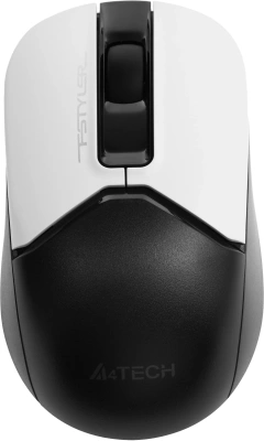 Мышь A4Tech Fstyler FB12 белый/черный оптическая 1200dpi беспров. BT/Radio USB 3but (FB12 PANDA)