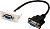 Вставка Lanmaster LAN-WA-LP-VGA-FF-0.2 22.5x45 1xVGA D-SUB