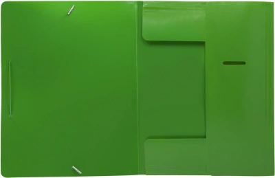 Папка на резинке Silwerhof SE-PR04GRN A4 пластик 0.5мм кор.15мм зеленый