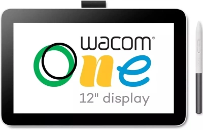 Графический планшет-монитор Wacom One 12 LED USB Type-C белый