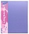 Папка панорама на 4-х кольцах Бюрократ Pastel PAST0740/4RVIO A4 пластик 0.7мм кор.40мм торц.карм с бум. встав фиолетовый