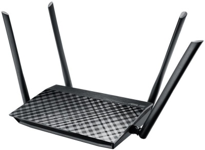 Роутер беспроводной Asus RT-AC1200 V2 (RT-AC1200) AC1200 10/100BASE-TX черный